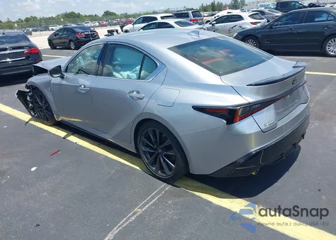 2021 Lexus Is 350 F Sport из США, поврежденный, VIN JTHGZ1B22M5045649